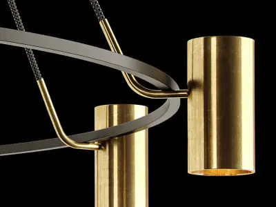 Restoration Hardware  CHAMPEAUX ROUND CHANDELIER 60 3D model