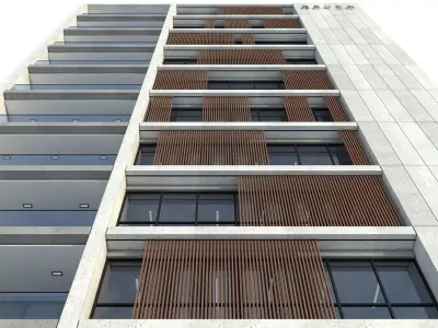 Modern office building No 5 3D model