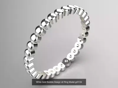 The Volume and Grandeur Gold Ring Collection 3D Model Pack