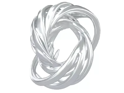 Abstract Ring Shape v6 002 Low-poly 3D model