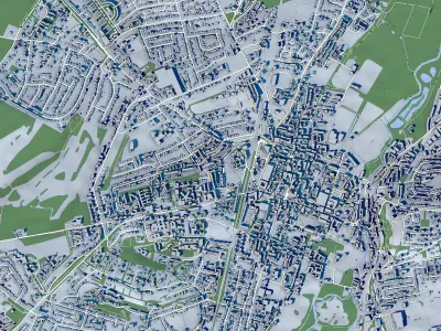 Cityscape Winchester Great Britain 3D model purchase