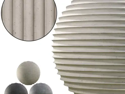 Fluted plaster 01 - Seamless Texture