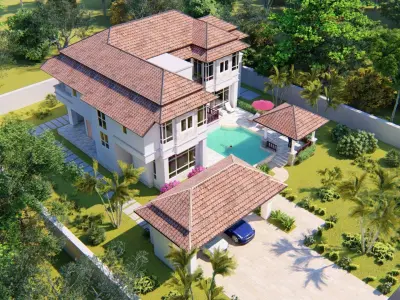 House D6 - Sketchup Lumion 3D model