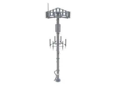 Telecommunication Tower 01 3D model