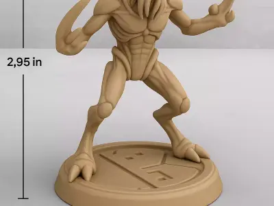 MIND STALKER  Alien Telepathic Assassin STL Pack 3D print model