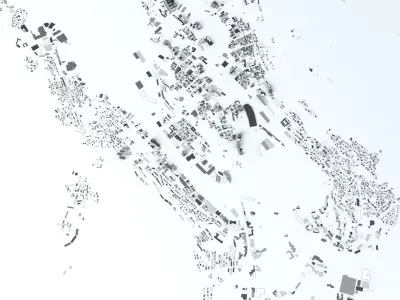 Bergen Streets and Buildings 3D model