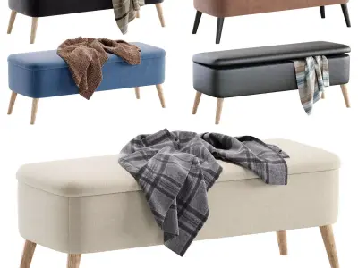 Bench Vaili Happy Light Divan ru 3D model