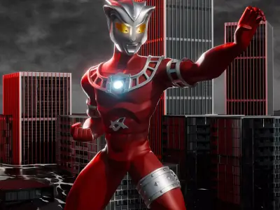 Ultraman Leo and Astra Stylized 3D Model Pack 3D model