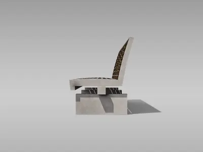 Park Bench 05 Low-poly 3D model