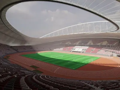  Khalifa International Stadium fifa world cup 2022 qatar 3D model