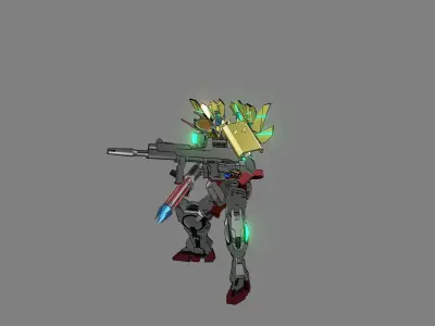 Attacker Gundam 6 A 3D model