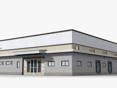 Factory x14 Low-poly 3D model purchase