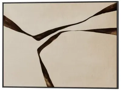 Set of 3 Abstract Paintings in Frames 3D model 149
