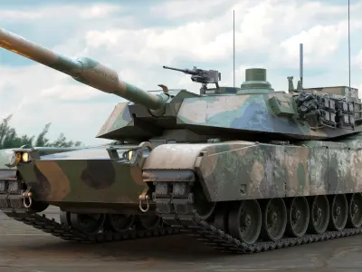  Abrams Main Battle Tank M1A1 PBR 