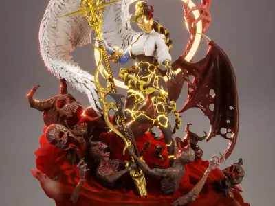 Elaria - Bearer of Half Light - Autoral Model 3D print model