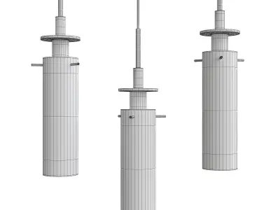 Candle Mini Pendant Light Low-poly 3D model