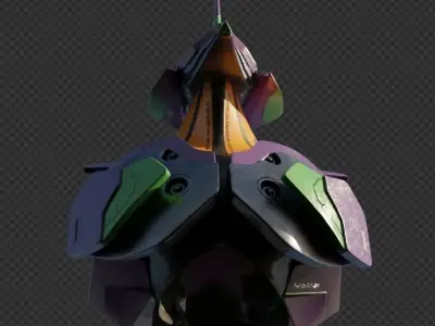 EVA-01 Low-poly 3D model