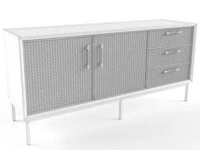 Bar island console 3D model