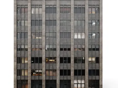 Tenement Building Low-poly 3D model