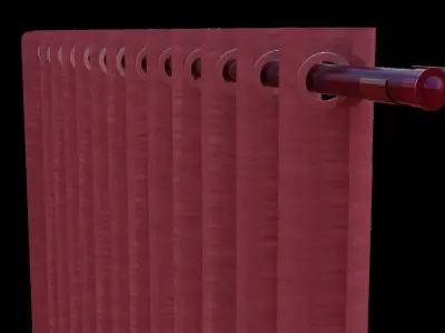 windows cloth Free low-poly 3D model