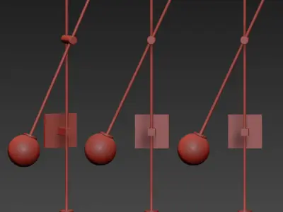 Tempo Wall Sconce Lamp 3D model