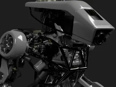 Scifi Robot 3D model shop