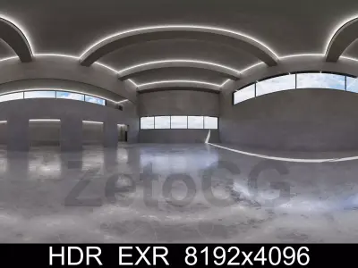 HDRI - Hall Interior 1 Texture