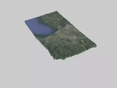 Buffalo City Low-poly 3D model