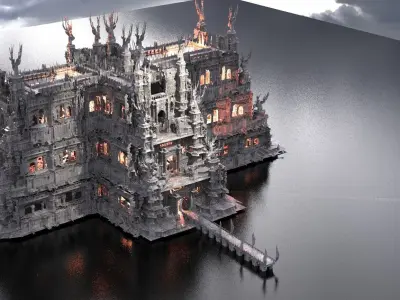 The Evil Elites Mansion 3D model