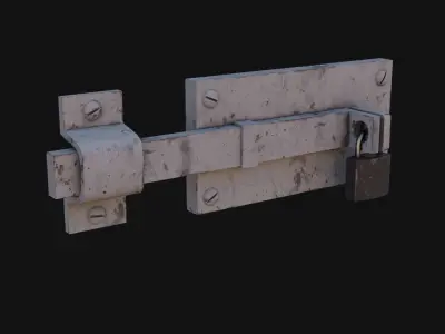 Door Lock Low-poly 3D model
