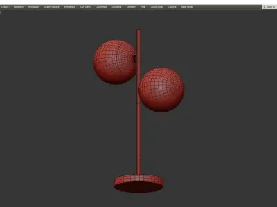 Holloway Table Lamp Low-poly 3D model
