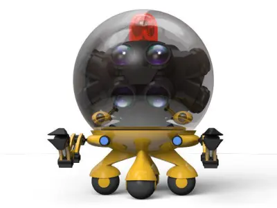 security robot 3D model