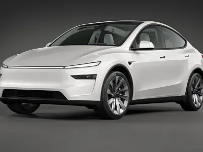  2025 Tesla Model Y Juniper Pearl White 