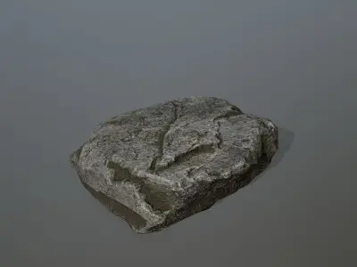 Rock Set Low-poly 3D model order