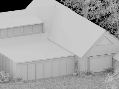 Residential House Design 3D model