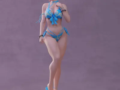 Chun-Li Bikini 3D print model