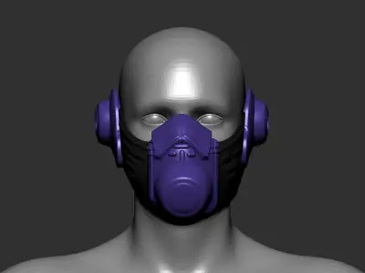 helmet high poly sculpt 3d printable  3D model 162