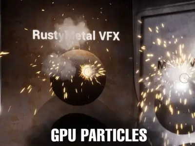 Realistic Gun VFX Low-poly 3D model