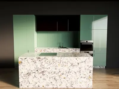 69-Kitchen9 glossy 6 3D model