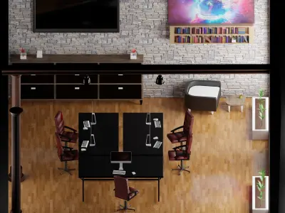 Office conference room 3D model