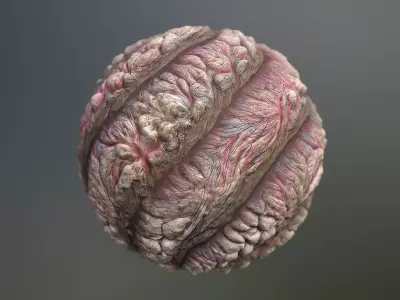 Material Skin Monster 58 Seamless PBR Texture Texture
