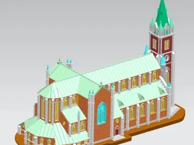 Myeongdong Cathedral 3D print model