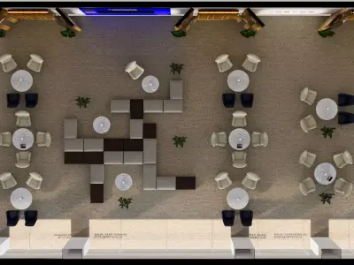 vip sitting area of Riyadh Front 40mx13m 3D model