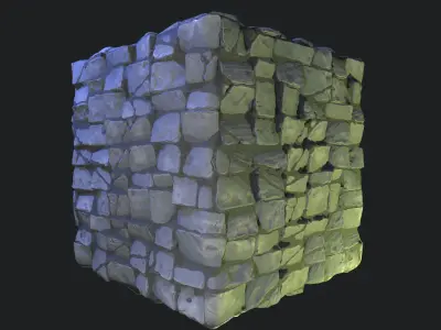 Stylized Brick Wall Material 05 Texture