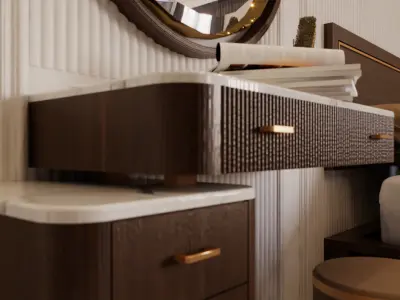 Master Bedroom High Quality 3D Model Low-poly 3D model