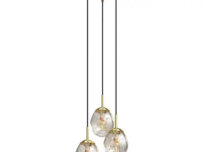Cluster-Pendelleuchte Amora aus Glas 3D model
