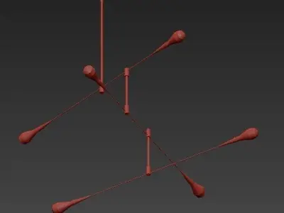 TEARDROP pendant light 3D model