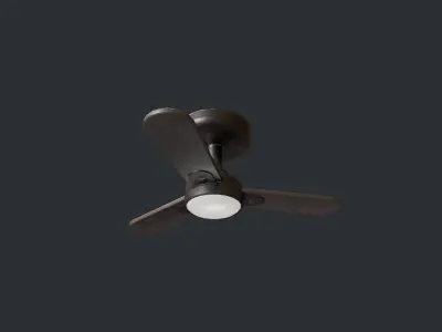 Ceiling Fan Low-poly 3D model