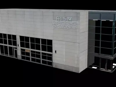 Office Building Low-poly 3D model