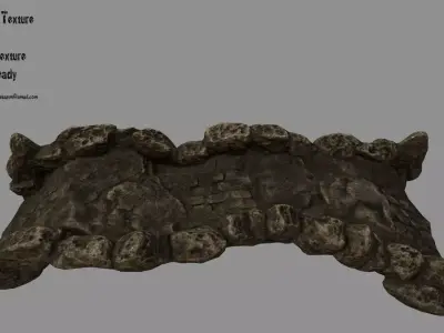 old bridge 07 Low-poly 3D model